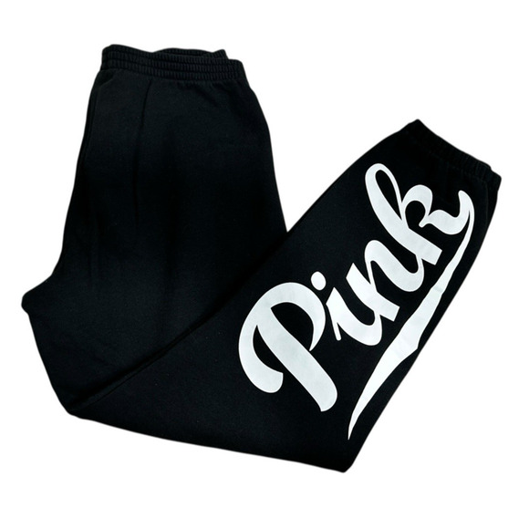 Victoria's Secret Black Joggers Sz M Sweatpants 26" Inseam Lounge Athletic Pant - Picture 6 of 6